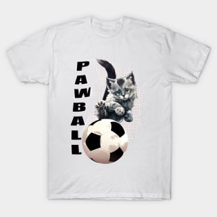 Pawball, cat football T-Shirt